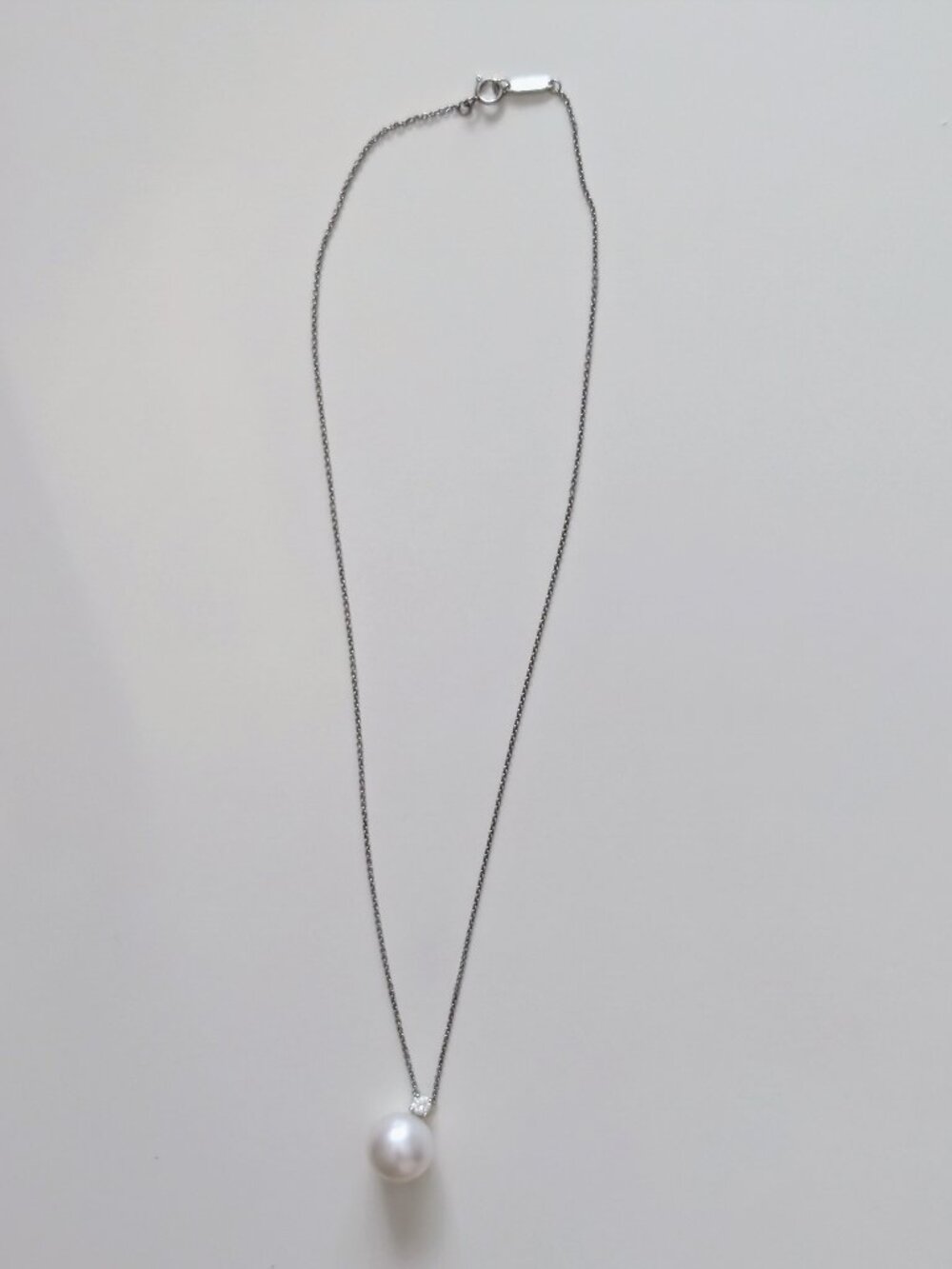 Tiffany and Co. Platinum, Pearl, and Diamond Necklace